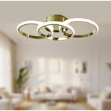 TT Aydınlatma TT305-3-SR Tt Aydınlatma Sarı Kaplama 3 Lü LED Avize - Gold - Gün Işığı