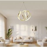 TT Aydınlatma TT306-25-SR Tt Aydınlatma Orta Kavis Sarı Kaplama Ledli Avize - Gold - Gün Işığı