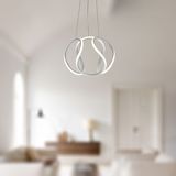 TT Aydınlatma TT306-35-BY Tt Aydınlatma Kavis Modeli Mat Beyaz LED Avize - Gün Işığı