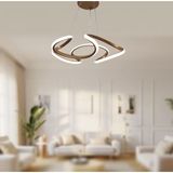TT Aydınlatma TT307-35-ESK Tt Aydınlatma Helezon Modeli Eskitme Boyalı LED Avize - Sarı Işık