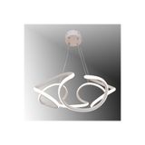 TT AYDINLATMA TT307-40-BY TT Aydınlatma Helezon Modeli (Sarı Işık) Mat Beyaz Led Avize Beyaz 40 x 90