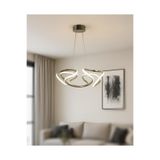 TT AYDINLATMA TT307-40-FSR-GNR TT Aydınlatma GÜN IŞIĞI LEDLİ Helezon Modeli Fransız Sarısı Kaplama Led Avize Sarı 30 x 60