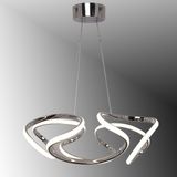 TT Aydınlatma TT307-40-KR Tt Aydınlatma Helezon Modeli Krom Kaplama LED Avize - Sarı Işık