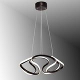TT Aydınlatma TT307-40-SY Tt Aydınlatma Helezon Modeli Mat Siyah LED Avize - Sarı Işık