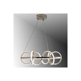 TT AYDINLATMA TT314-FSR TT Aydınlatma (Beyaz Işık) Büyük Sarmal Modeli Fransız Sarı Kaplama Led Avize Rosegold 155 x 85