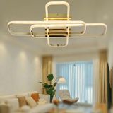 TT Aydınlatma TT324-SR Tt Aydınlatma 57 x 17 Profil Sarı Kaplama 3 Lü Plofonyer LED Avize - Beyaz Işık