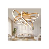 TT AYDINLATMA TT338-SR-GÜNIŞIĞI TT Aydınlatma Kasef Model (GÜN IŞIĞI) Sarı Kaplama Led Avize GOLD 30 x 60