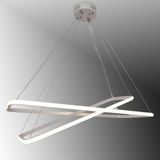 Tt Aydınlatma Tt400-2 By Tt Aydınlatma Dikdörtgen 2 Li Mat Beyaz Led Avize - 3 Renk Işık
