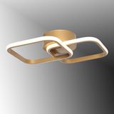 TT Aydınlatma TT405-2-ESK Eskitme Boyalı 2'li Kare LED Avize - 3 Renk Işık