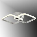 TT Aydınlatma TT405-2-KR Tt Aydınlatma Krom Kaplama 2 Li Kare LED Avize - Sarı Işık