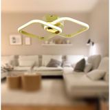 TT Aydınlatma TT405-2-SR Tt Aydınlatma Sarı Kaplama 2 Li Kare LED Avize - Gold - Sarı Işık