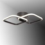 TT Aydınlatma TT405-2-SY Mat Siyah 2'li Kare LED Avize - Sarı Işık