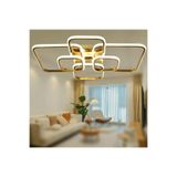 TT AYDINLATMA TT500-6-SR-BEYAZIŞIK TT Aydınlatma Sarı Kaplama (BEYAZ IŞIK) Plofonyer 6 lı Led Avize Gold