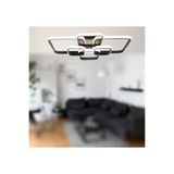 TT AYDINLATMA TT500-6-SY TT Aydınlatma (Beyaz Işık) Mat Siyah Plofonyer 6 lı Led Avize Siyah 70 x 50