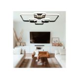 TT AYDINLATMA TT500-6-SY TT Aydınlatma (Gün Işığı) Mat Siyah Plofonyer 6 lı Led Avize Siyah 70 x 50