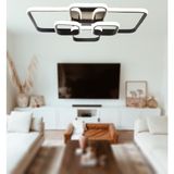 TT Aydınlatma TT500-6-SY Tt Aydınlatma Mat Siyah Plofonyer 6 Lı LED Avize - 3 Renk Işık