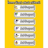 TT sticker Isme Özel Okul Etiketleri Okul Malzemeleri Kitap Defter Çıkartması Kişiselleştirilmiş Etiket