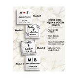 TT sticker Kişiselleştirilebilen Beyaz Nişan Düğün Kına Nikah Sünnet Çikolata Mum Hediyelik Etiket Çıkartma