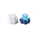 TT Tahtakale Toptancıları Epoksi Silikon Bubble Misketli Taş Tozu Beton Şamdanlık Mum Tutucu Kalıbı 6 CM