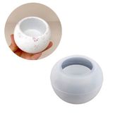 TT Tahtakale Toptancıları Epoksi Yuvarlak Beton Saksı ve Mumluk Silikon Kalıbı Orta Boy 8.6X5.5 CM