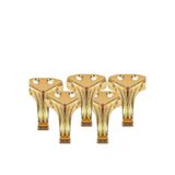 TT Tahtakale Toptancıları Metal Ayak Epoksi Tepsi Tesbih Kutusu Ve Aksesuar Ürünleri Için Mini Ayak 10 Lü 2,5 Cm Gold