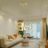 TT003-SR Tt Aydınlatma Sarmal Modeli Gold Sarı Kaplama LED Avize - Gün Işığı