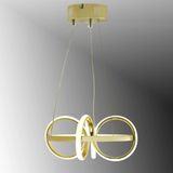 Tt003-Sr Tt Aydınlatma Sarmal Modeli Gold Sarı Kaplama Led Avize