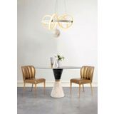 TT003TPL-BY TT Aydınlatma Sarmal Modeli Mat Beyaz Mermer Desen Toplu Led Avize