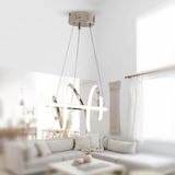 TT005-FSR Tt Aydınlatma Burgu Modeli Fransız Sarı Kaplama LED Avize - Rose Gold - Gün Işığı