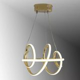 Tt005-Sr Tt Aydınlatma Burgu Modeli Gold Sarı Kaplama Led Avize