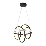 Tt005-Sy Tt Aydınlatma Burgu Modeli Mat Siyah Led Avize