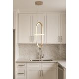 TT006-1-FSR Tt Aydınlatma Minyon Modeli Tekli Fransız Sarı Kaplama LED Avize - Rose Gold - Gün Işığı