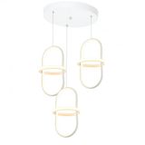 Tt006-3y-By Tt Aydınlatma Minyon Modeli 3 Lü Mat Beyaz Yuvarlak Led Avize