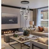 Tt006-3y-Sy Tt Aydınlatma Minyon Modeli 3 Lü Mat Siyah Yuvarlak Led Avize