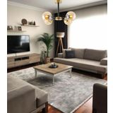 Tt009-4 Esk Tt Aydınlatma Eskitme Rengi Kaplama 4 Lü Bal Camlı Lüks Avize