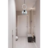 TT014-1 KR TT Aydınlatma Krom Kaplama Füme Camlı Tekli Avize