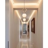 TT015-1 ESK TT Aydınlatma Eskitme Kaplama Beyaz Camlı Tekli Avize