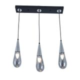 TT023-3S-SY-KR TT Aydınlatma Krom 3 lü Damla Modeli Sıralı Avize