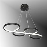 Tt025-Sy Tt Aydınlatma Yılan Modeli Mat Siyah Led Avize
