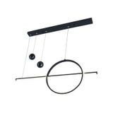 Tt026-Sy Tt Aydınlatma Mat Siyah Led Avize