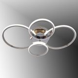TT035-4-KR TT Aydınlatma Drone Modeli Krom Kaplama 4 lü ( 3 Renk Işık ) Led Avize