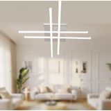 TT036-KR Tt Aydınlatma Hashtag Modeli Krom Kaplama LED Avize - 3 Renk Işık