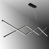 TT039-SY TT Aydınlatma Zikzak Masa Üstü Modeli Siyah ( Sarı Işık ) Led Avize
