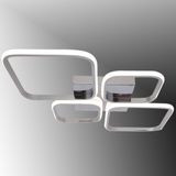 Tt050-Kr Tt Aydinlatma Baklava Desen Krom Kaplama 4 Lu Led Avize