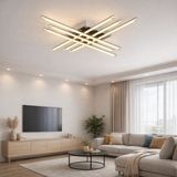 TT070-KR Tt Aydınlatma 6 Lı Çubuk Model Krom Kaplama LED Avize - Beyaz Işık