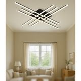 Tt070-sy-srr Tt Ayd. Sarı Işık 6 Lı Çubuk Mat Siyah Led Avize