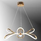 Tt072-Taşlı-Spt-Sr Tt Aydınlatma Menekşe Modeli Sarı Spotlu 3 Renk Modüllü Led Avize