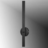 Tt078-Sy-Dsncbk-Pilli-Apl 60 Cm Çizgili Profil Mat Siyah Pilli Çubuk Aplik