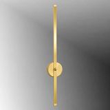 Tt079-Sr-Pilli-Apl Tt Aydınlatma 70 Cm Sarı Kaplama Pilli Aplik