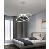 TT300-2 BY TT Aydınlatma Halka 2 li Mat Beyaz ( Sarı Işık ) Led Avize